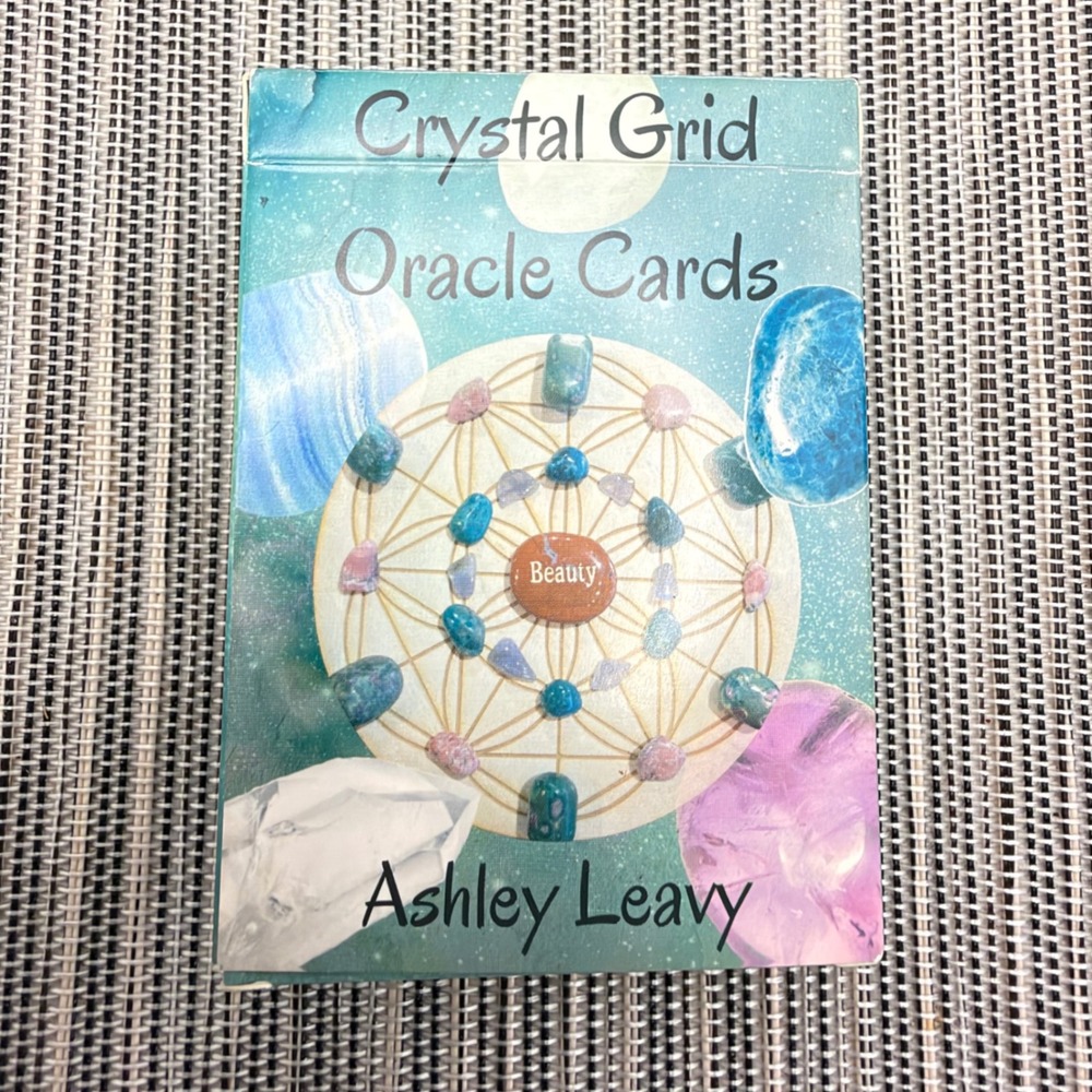Crystal Grid Oracle Cards Ashley Leavy 48 Card Deck Spiritual Guidance Healing